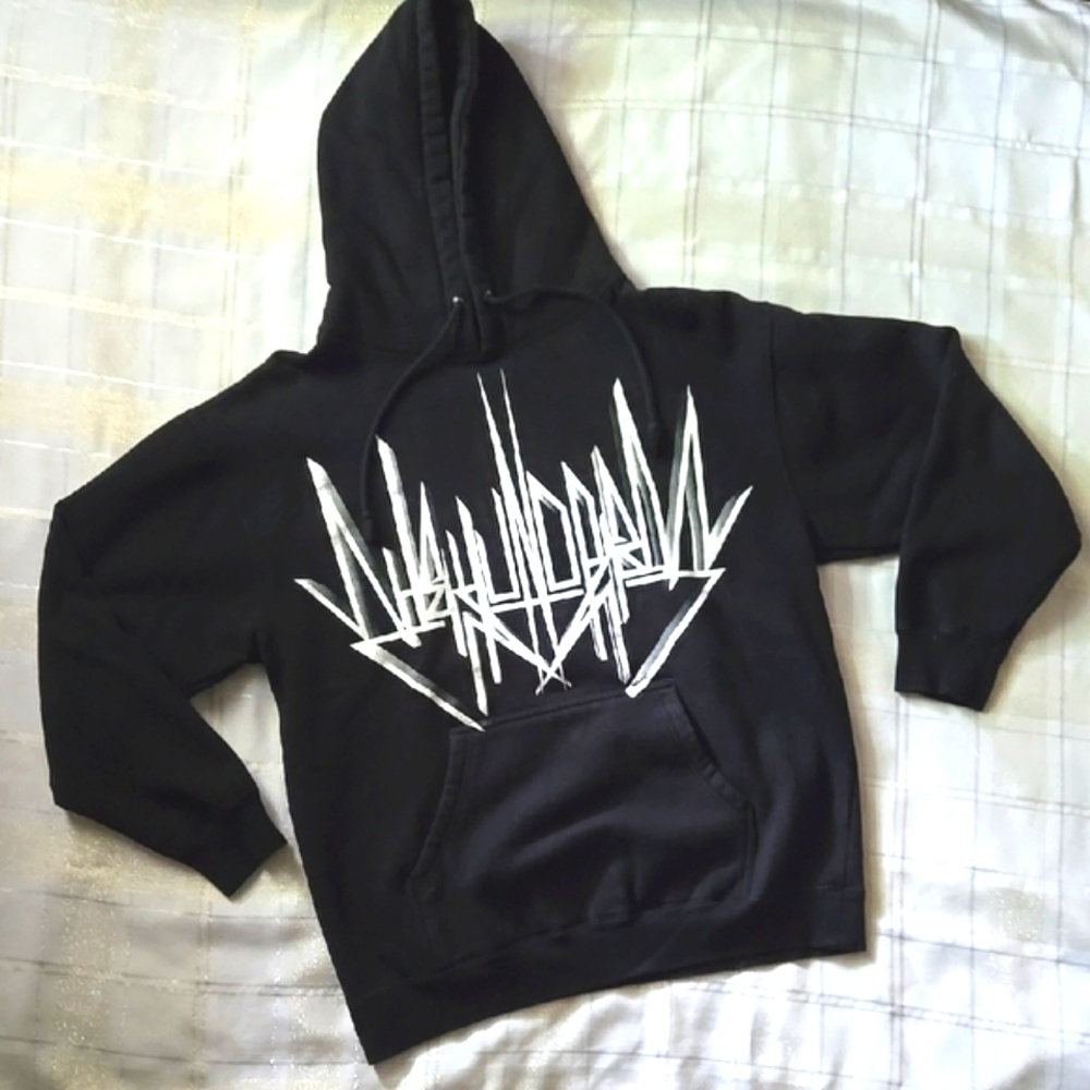 The Hundreds Black & White Graffiti Hoodie
